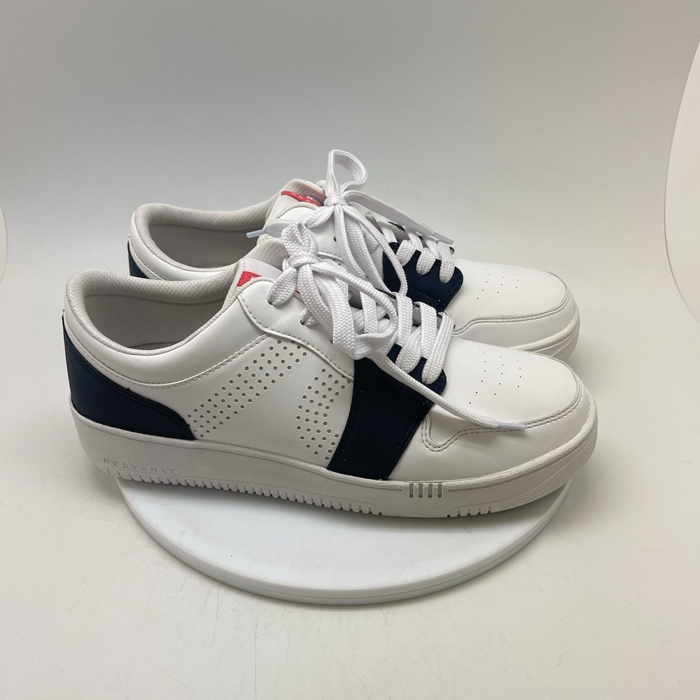 Redvanly Sneakers Mens 10.5 Contender 2.0 White Leather Athletic Shoes S2503